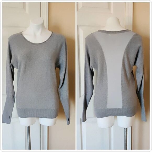 Akini dolman sleeve back panel sweater sz M - Picture 1 of 8